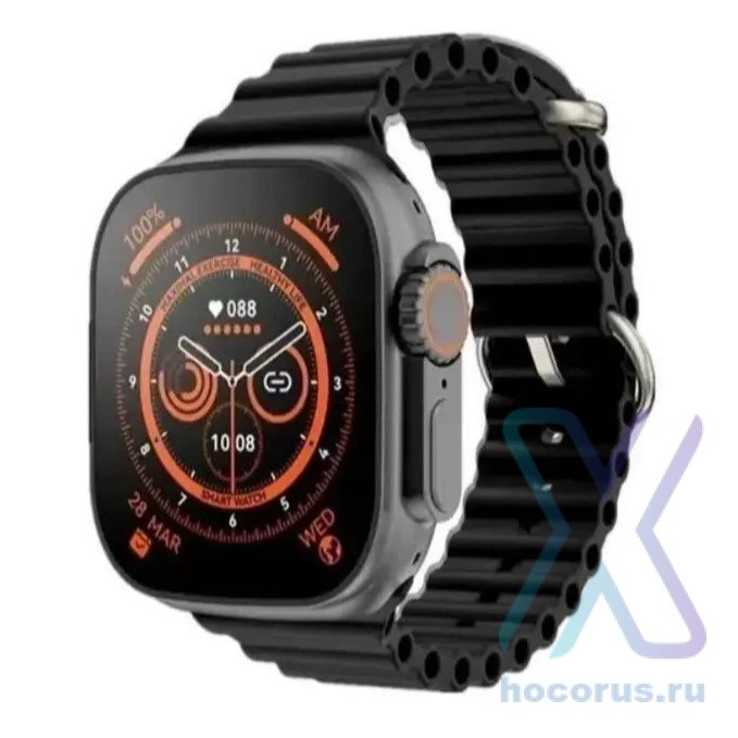 Смарт часы Apple Watch GS8+ Ultra black (ЕКБ) оптом