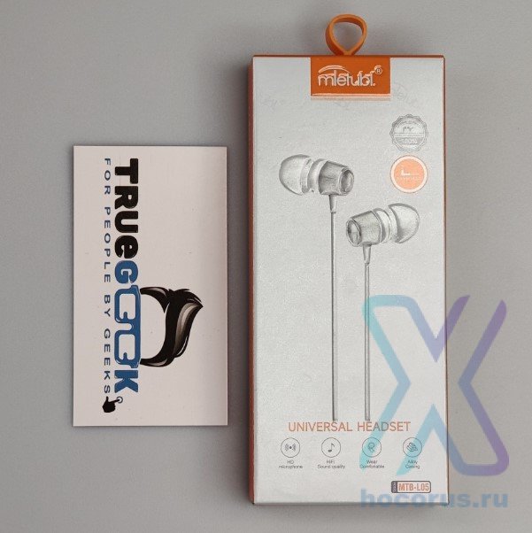 Внутриканальные наушники Mietubl MTB-L05 Silver оптом