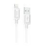 Кабель USB - lightning HOCO X73 силиконовый White оптом
