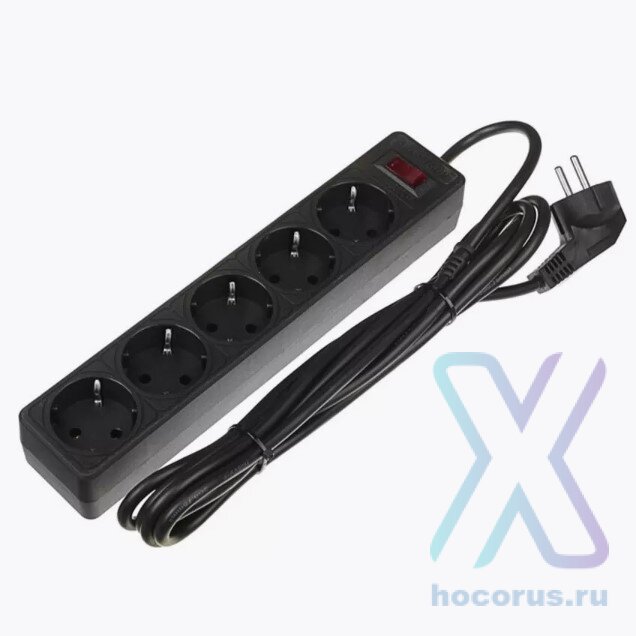Фильтр сетевой Smartbuy 3 м Black 5розеток оптом