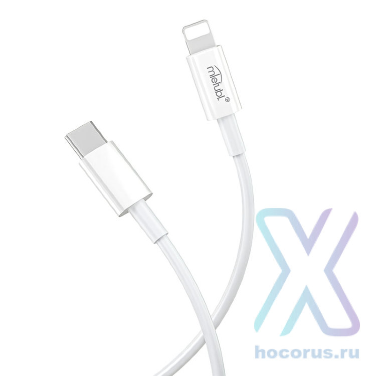 Кабель Type-C - lightning Mietubl MTB-DCTLPD01 QC3.0 5A 1M White оптом