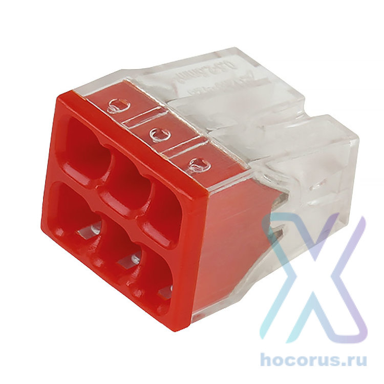 Клемма строительно-монтажная 6 отверстий оптом