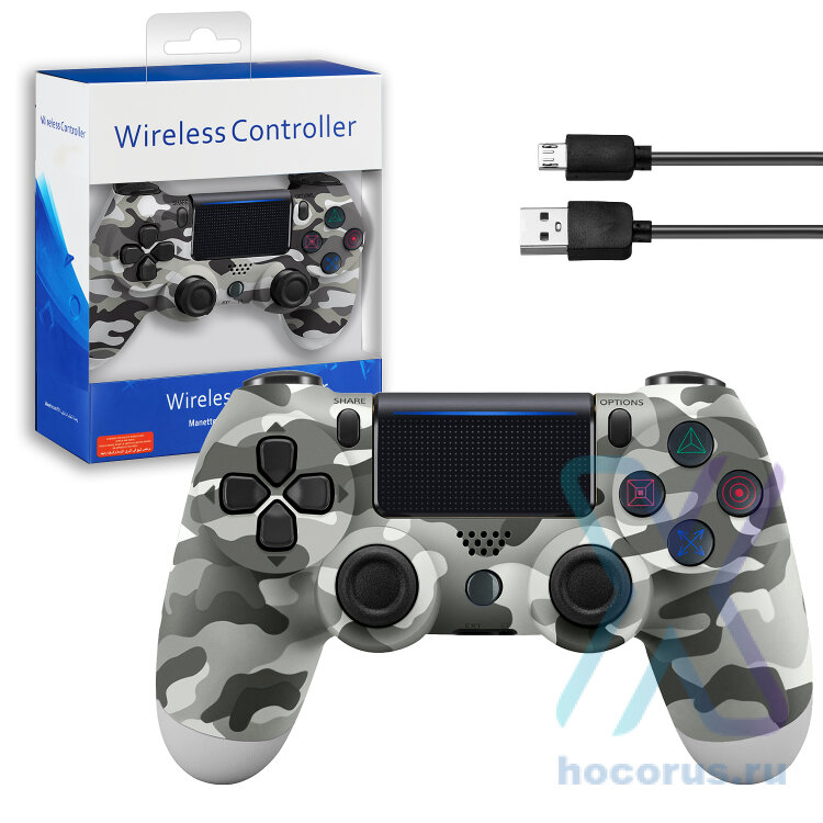 (ИСА.МСК) Джойстик беспроводной для консоли хаки серый IS017639 оптом