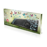 Клавиатура  Smartbuy SBK-223U-B-FC Butterflies USB