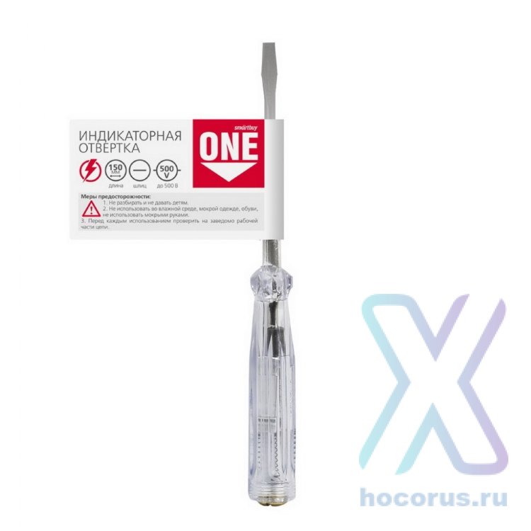 Отвертка индикатор Smartbuy One Tools 150mm оптом