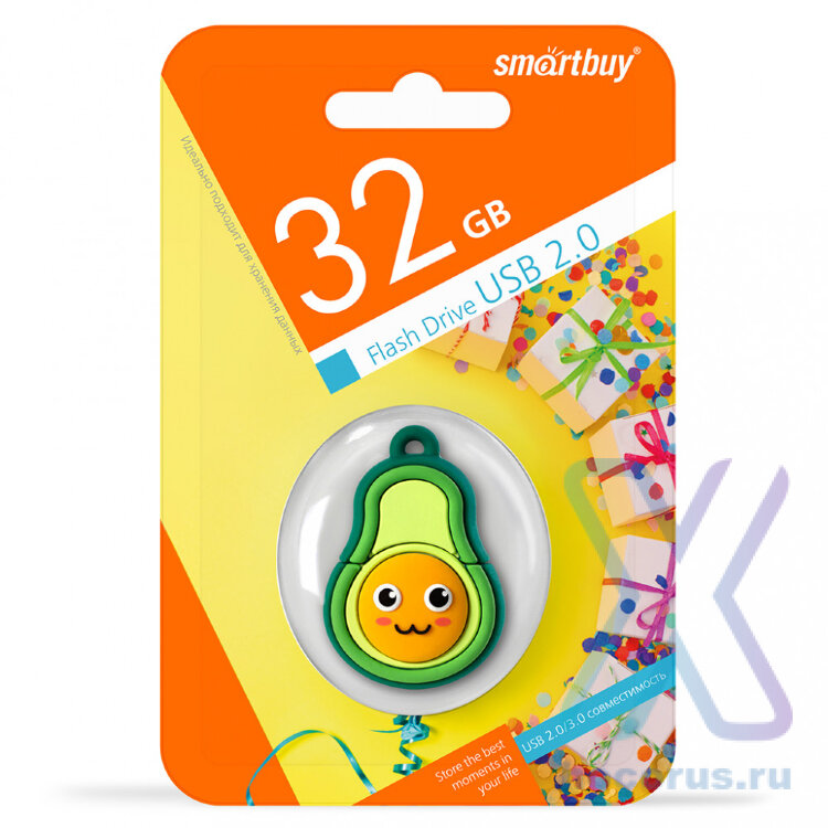 Флеш-накопитель 32 Gb SmartBuy Wild series Авокадо оптом