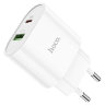 Зарядное устройство HOCO C95A Lineal USB+Type-C, 3A, белый 6931474757319 (МСК) оптом
