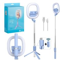 Трипод Selfie stick R-10 40-95 cm Blue