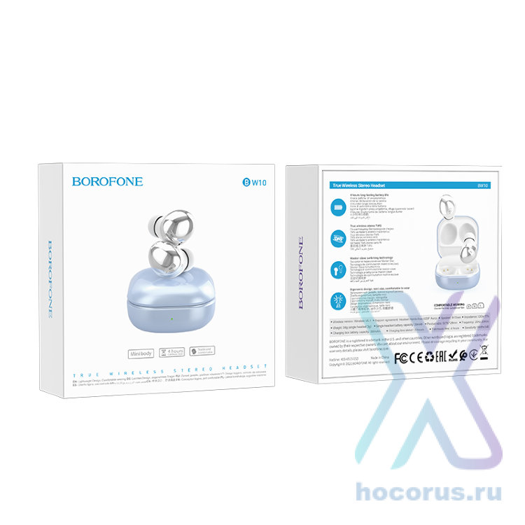 Bluetooth - гарнитура Borofone BW10 Blue оптом