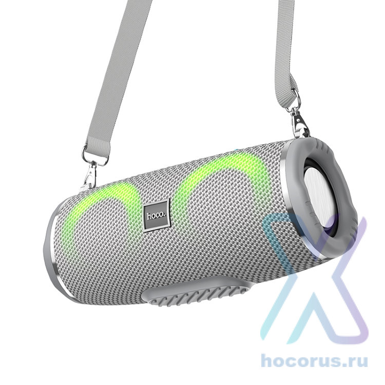 Беспроводная колонка HOCO HC12 Sports, Bluetooth, 1200 мАч, 5 Вт, серый 6931474765802 (МСК) оптом