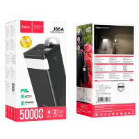 Портативный аккумулятор HOCO J86A Power Master, 3A, 50000 мА⋅ч, черный, светодиодный индикатор 6931474759238 (МСК)