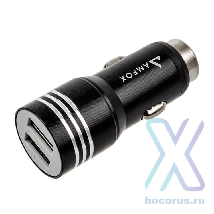 Автомобильное зарядное устройство AMFOX CCH-11 2.4A Black оптом