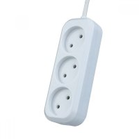 Удлинитель без зазем Perfeo RU POWER 3 роз 5 м White Р16-012