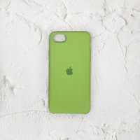 Silicone Case iPhone 6/6S зеленый Накладка силиконовая под оригинал "с логотипом" 00-00044628 (МСК)