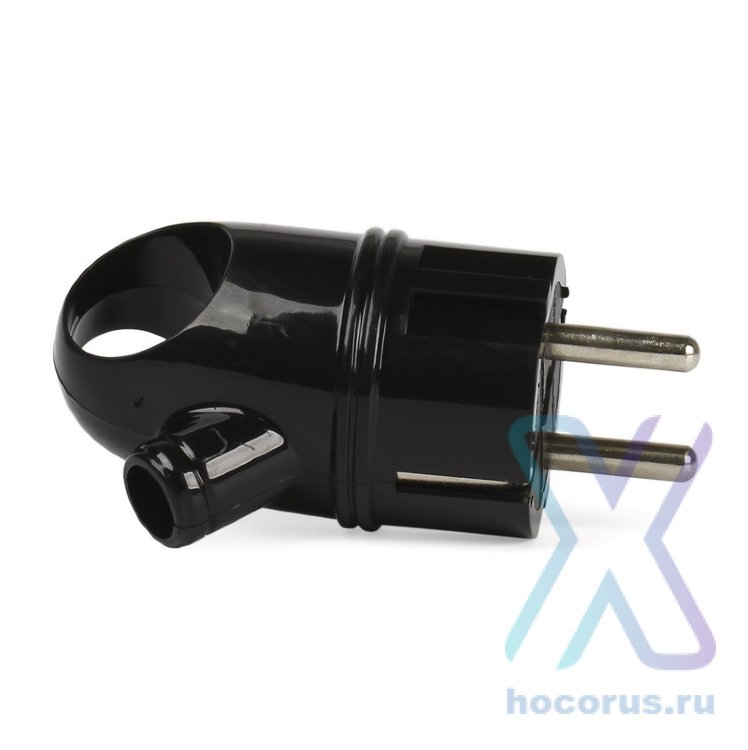 Вилка Smartbuy, с кольцом с заземлением черная 16А 250В (SBE-16-P03-b) оптом