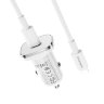 Автомобильное зарядное устройство BOROFONE BZ12B PD3.0 2.4A 2USB + кабель iPhone/iPad White оптом