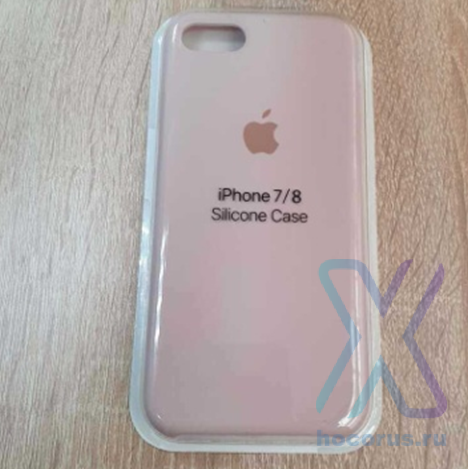 Silicone Case iPhone 6/6S молочный Накладка силиконовая под оригинал "с логотипом" 00-00044644 (МСК) оптом