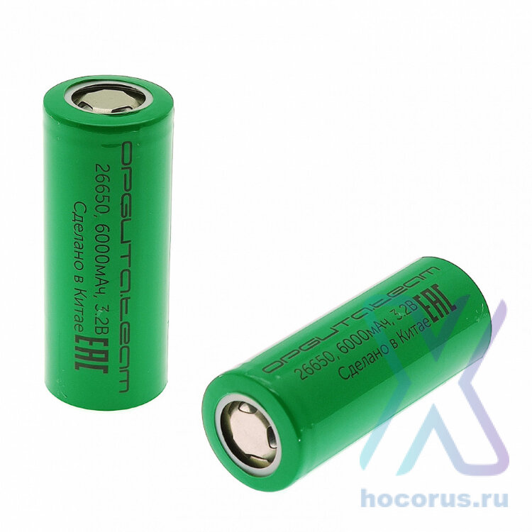 Аккумулятор ORBITA 26650 3.2V 6000mAh плоский пин оптом