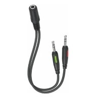 Переходник 3.5 Jack(M) - 2 x 3.5 Jack(F) EZRA LA05