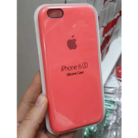 Silicone Case iPhone 6/6S персиковый Накладка силиконовая под оригинал "с логотипом" 00-00044652 (МСК)