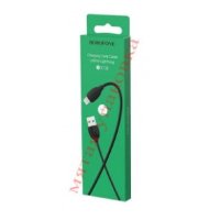 Кабель USB - lightning BOROFONE BX19 1 m силиконовый Black (мятая упаковка)