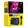 Беспроводная колонка HOCO BS41 Plus double mic karaoke, Bluetooth, 4800 мАч, 15 Вт, черный, два беспроводных микрофона 6931474760340 (МСК) оптом