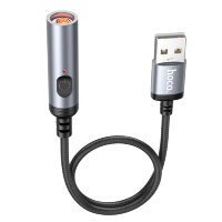 Портативный прикуриватель HOCO UA30, USB, черный 6942007625555 (МСК)