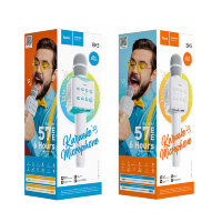 Микрофон HOCO BK5 Cantando, беспроводной, Bluetooth, 1200 мАч, белый 6931474742292 (МСК)