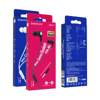 Проводные наушники BOROFONE BM37 Noble, Jack 3.5mm, 1.2 м, белый, контроллер с микрофоном 6931474714077 (МСК)