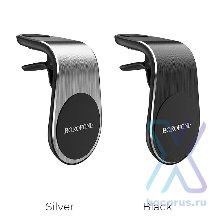Автомобильный держатель BOROFONE BH10 Air outlet, магнитный, 3.5"- 6", серебряный, на воздуховод 6931474704405 (МСК) оптом