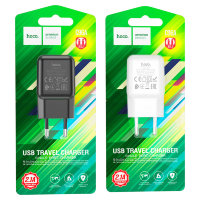 Зарядное устройство HOCO C96A USB, 2.1A, белый 6931474765970 (МСК)
