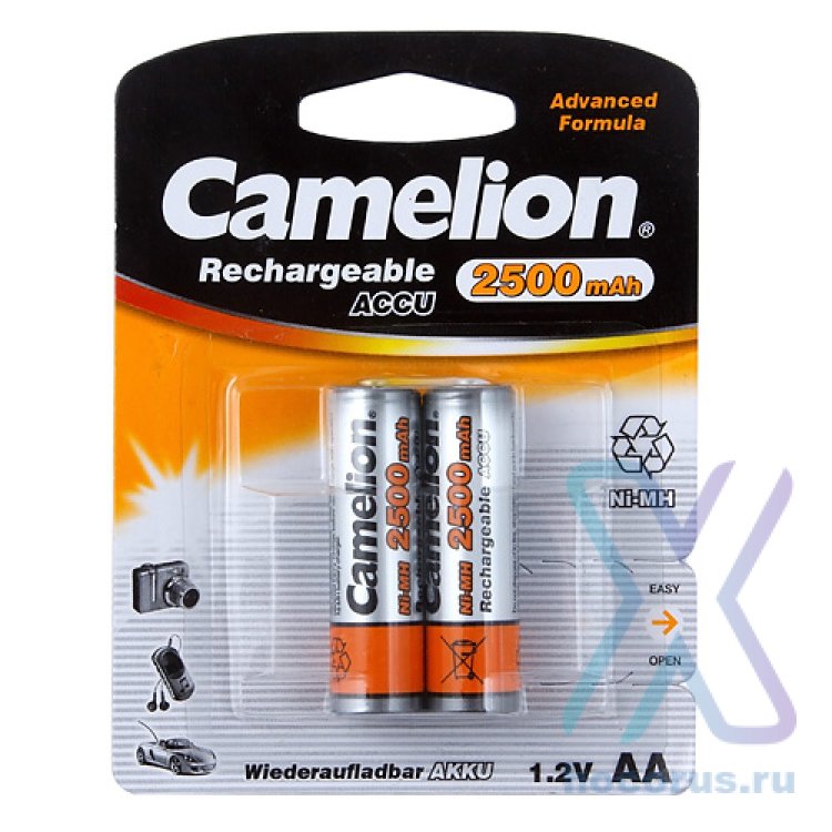 Аккумулятор Camelion R06 2500 mAh BL/2 оптом