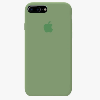 Silicone Case iPhone 7 Plus/8 Plus зеленый Накладка силиконовая под оригинал "с логотипом" 00-00044629 (МСК)