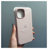 Silicone Case iPhone 13 Pro молочный Накладка силиконовая под оригинал "с логотипом" закрытая 00-00043809 (МСК)