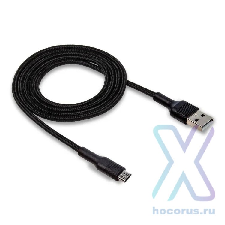 Кабель USB "WALKER" C575 для Micro USB (2.4А), черный оптом