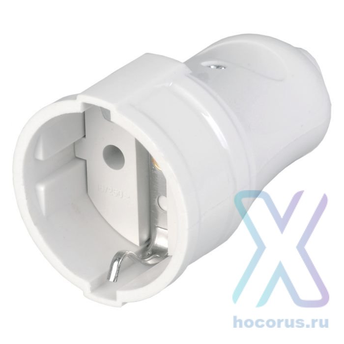 Штепсельное гнездо Smartbuy, с заземлением белое 16А 250В (SBE-16-S01-wz) оптом