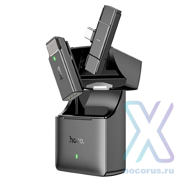 Микрофон HOCO S31 Stream, беспроводной, Bluetooth, 400 мАч, черный 6931474765666 (МСК) оптом
