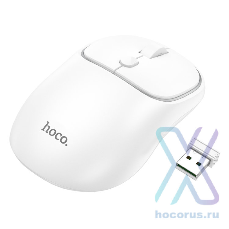 Беспроводная мышь HOCO GM25 Royal, белый 6942007608534 (МСК) оптом