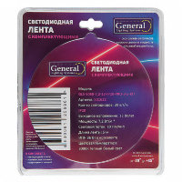 Лента светодиодная General комплект б/п+Лента св/д 12V 7.2W/m 30led/m IP20 3000K 2K интер 3м GLS-505