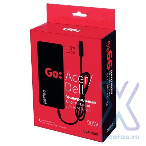 Адаптер питания для ноутбуков Perfeo ACER/DELL 90W (ULA-90AD) (мятая упаковка) оптом