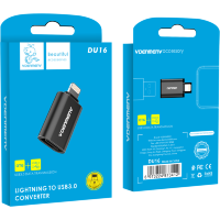 Переходник VDENMENV (DENMEN) DU16 USB - Lightning Black
