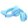 Наушники полноразмерные HOCO W39 Cat ear headphones with mic Голубой оптом