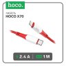 Кабель USB-C HOCO X70 Ferry, Type-C - Lightning, 20W, 1 м, красный 6931474760401 (МСК) оптом