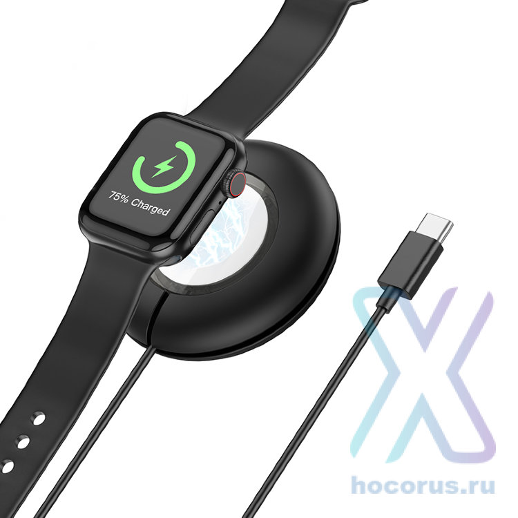 Беспроводное зарядное устройство HOCO CW51, 2.5W, черный 6942007608107 (МСК) оптом