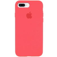 Silicone Case iPhone 7 Plus/8 Plus персиковый Накладка силиконовая под оригинал "с логотипом" 00-00044653 (МСК)