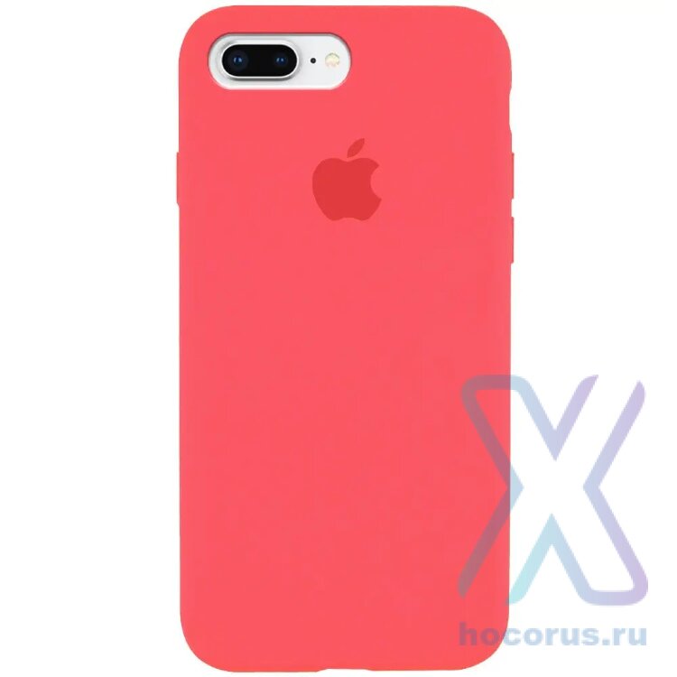 Silicone Case iPhone 7 Plus/8 Plus персиковый Накладка силиконовая под оригинал "с логотипом" 00-00044653 (МСК) оптом