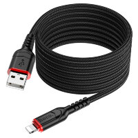 Кабель USB HOCO X59 Victory, USB - Lightning, 2.4А, 2 м, черный 6931474794055 (МСК)