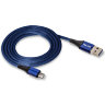 Кабель USB "WALKER" C705 для Micro USB (3.1А), синий оптом