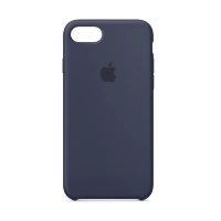 Silicone Case iPhone 7 Plus/8 Plus темно-синий Накладка силиконовая под оригинал "с логотипом" 00-00044661 (МСК)