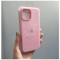 Silicone Case iPhone 13 Pro розовый Накладка силиконовая под оригинал "с логотипом" закрытая 00-00044736 (МСК)